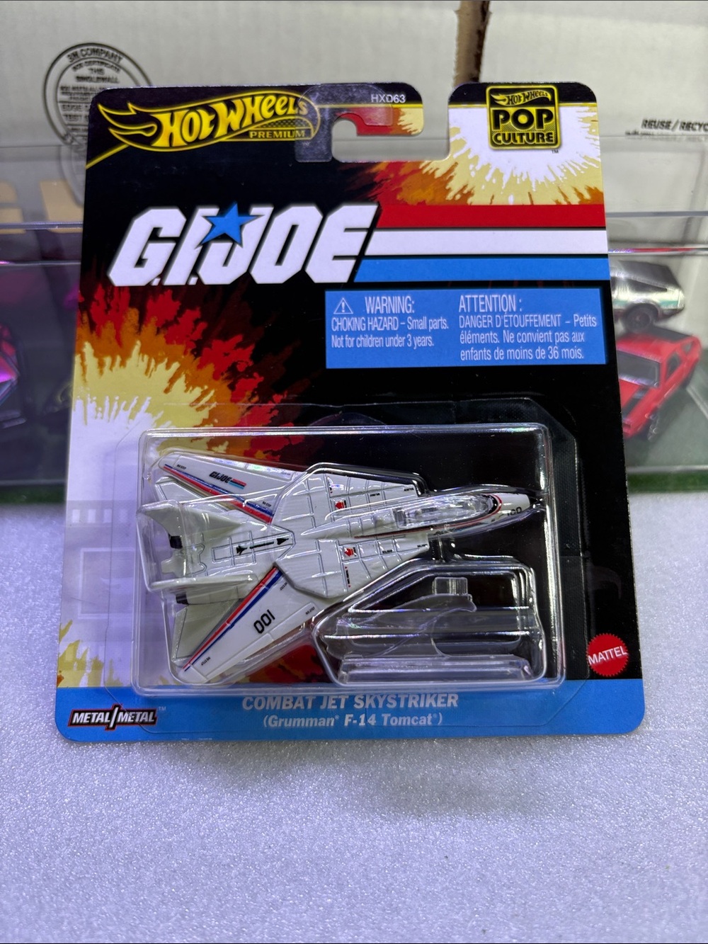 Hot Wheels G.I. Joe Combat Jet Skystriker - White Toy Jet